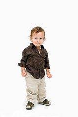 Image showing Toddler boy standing