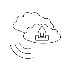 Image showing Cloud upload icon