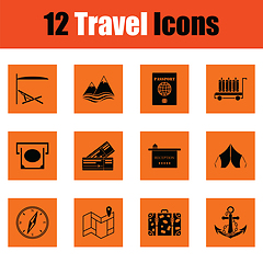 Image showing Travel icon set