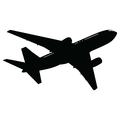 Image showing Airplane silhouette
