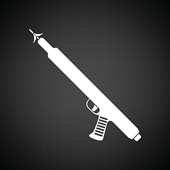 Image showing Icon of Fishing  speargun 