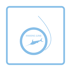 Image showing Icon of fishing line