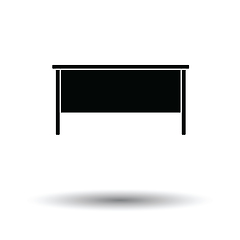 Image showing Office table icon