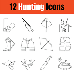 Image showing  Hunting icon set