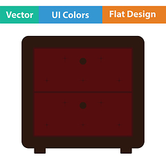 Image showing Bedroom nightstand icon