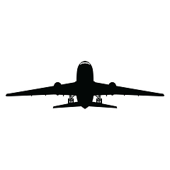 Image showing Airplane silhouette