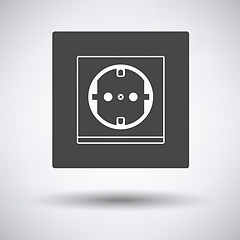 Image showing Europe electrical socket icon