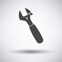 Image showing Adjustable wrench  icon