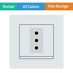 Image showing Italy electrical socket icon