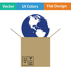 Image showing Planet in box