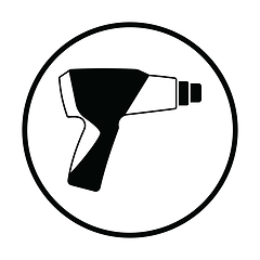Image showing Electric industrial dryer icon