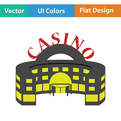 Image showing Casino building icon