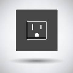 Image showing USA electrical socket icon