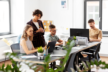 Image showing business team or startuppers working at office