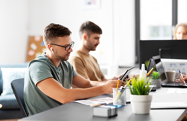 Image showing business team or startuppers working at office