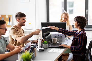 Image showing business team or startuppers working at office