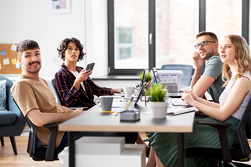 Image showing business team or startuppers working at office