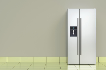 Image showing Big refrigerator in the kitchen