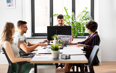 Image showing business team or startuppers working at office