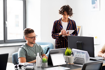 Image showing business team or startuppers working at office