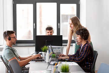 Image showing business team or startuppers working at office