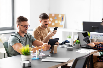 Image showing business team or startuppers working at office