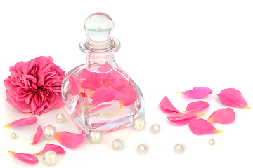 Image showing Rose Water for Natural Skin Hydration Treatment