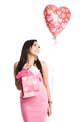 Image showing Beautiful valentine asian woman