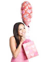 Image showing Beautiful valentine asian woman