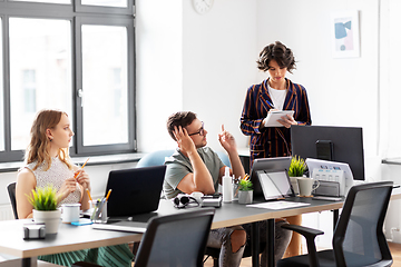 Image showing business team or startuppers working at office