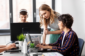 Image showing business team or startuppers working at office