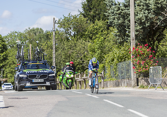 Image showing The Cyclist Guillaume Martin - Criterium du Dauphine 2017