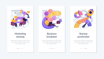 Image showing Startup supporting app interface template.