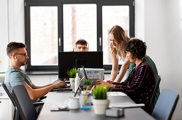 Image showing business team or startuppers working at office