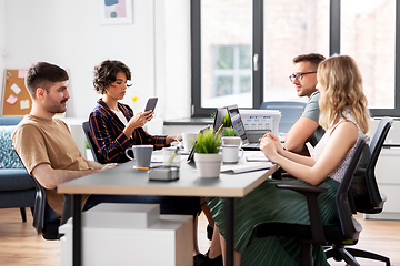 Image showing business team or startuppers working at office