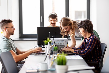 Image showing business team or startuppers working at office