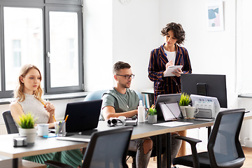 Image showing business team or startuppers working at office