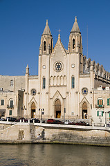 Image showing church malta seafront st. julian's