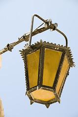 Image showing detail street lamp mdina malta