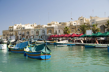 Image showing marsaxlokk malta fishing village