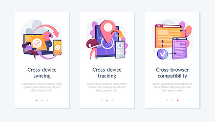 Image showing Cross-device using and operation app interface template.