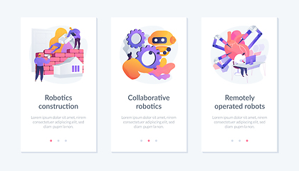 Image showing Modern robotic systems app interface template.