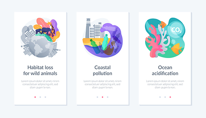 Image showing Habitat destruction app interface template.