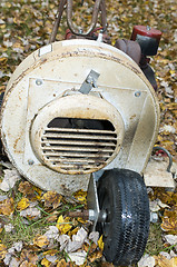 Image showing old rusty leaf blower