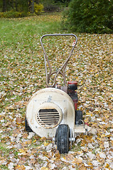 Image showing old rusty leaf blower