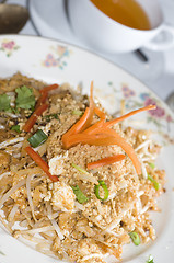 Image showing pad thai chicken thailand food