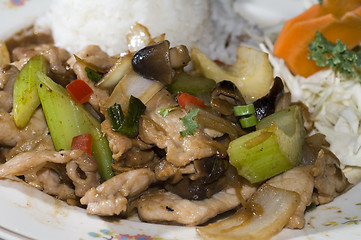 Image showing pad khing thai food