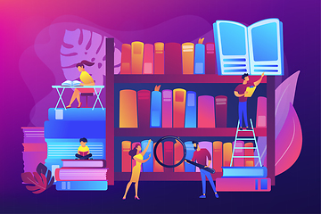 Image showing Public library concept vector illustration