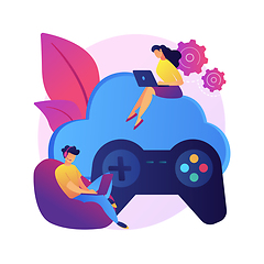 Image showing Console gamepad vector concept metaphor