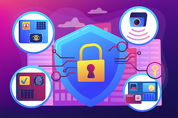 Image showing Access control system concept vector illustration